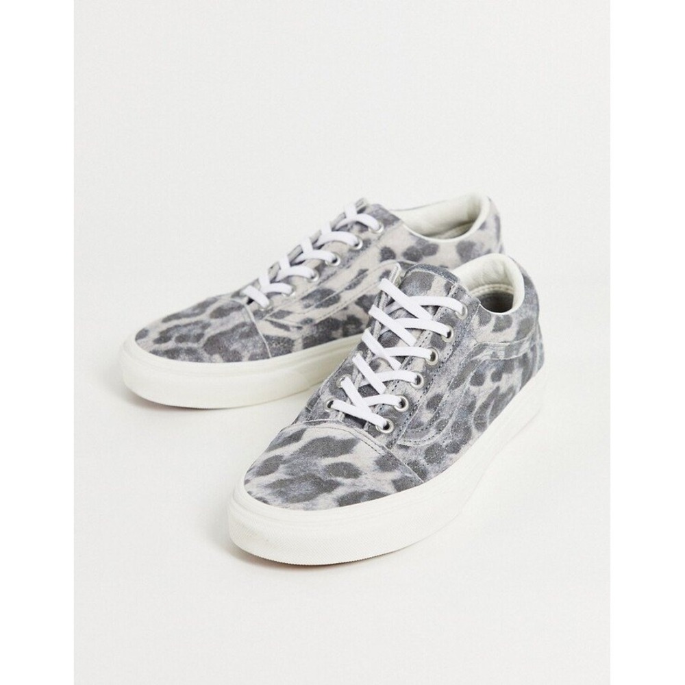 Vans Old Skool Unisex Hairy Suede Leopard Print Sneaker Sz Men's 4.5 / Women's 6